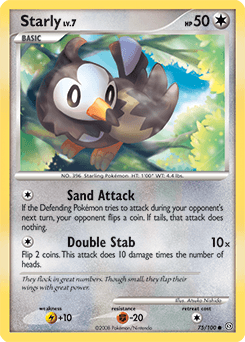 Starly Stormfront card