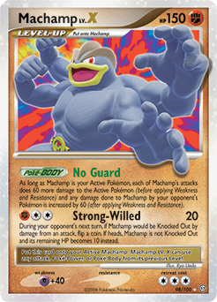 Machamp LV.X Stormfront card