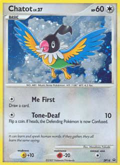 Chatot DP Black Star Promos card