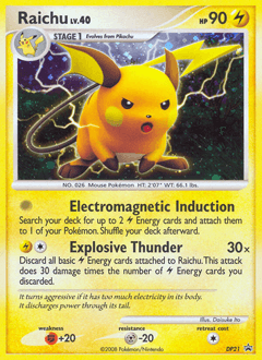 2007 DP Black Star Promos Raichu #DP21