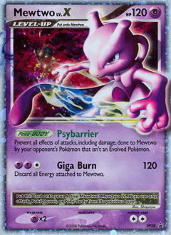 2007 DP Black Star Promos Mewtwo LV.X #DP28