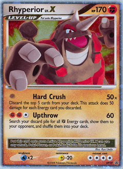 Rhyperior LV.X DP Black Star Promos card