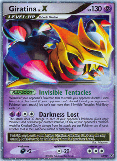 Giratina LV.X DP Black Star Promos card