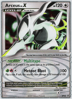 Arceus LV.X DP Black Star Promos card