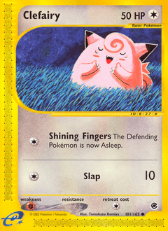 Clefairy Expedition Base Set card