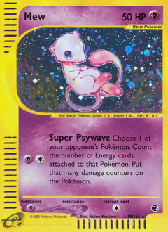 Mew ★ δ Expedition Base Set card