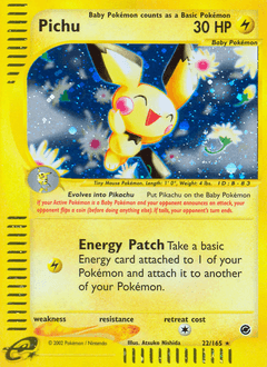 Pichu Expedition Base Set card