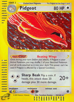 Pidgeot Expedition Base Set card