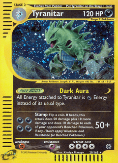 Tyranitar Expedition Base Set card