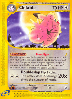 Clefable Expedition Base Set card