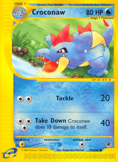 Croconaw Expedition Base Set card