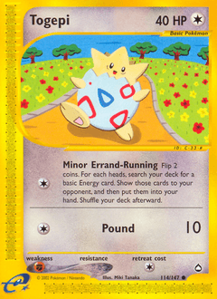 Togepi Aquapolis card