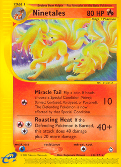 2003 Aquapolis Ninetales #25