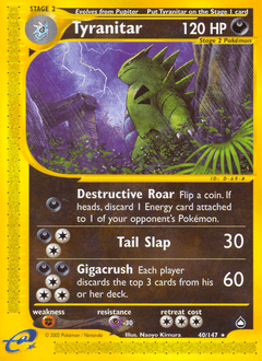 2003 Aquapolis Tyranitar #40