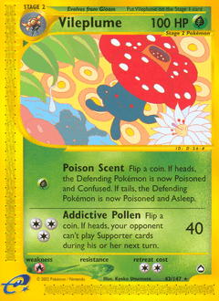 Vileplume Aquapolis card
