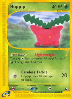 Hoppip Aquapolis card