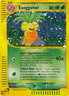 Exeggutor Aquapolis card