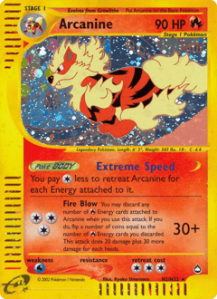 Arcanine Aquapolis card