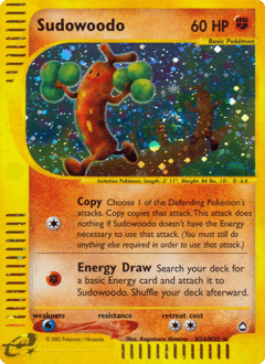 Sudowoodo Aquapolis card