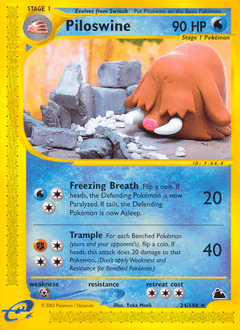 Piloswine Skyridge card