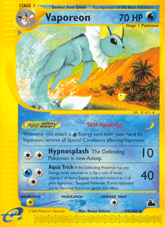 Vaporeon ★ Skyridge card