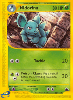 Nidorina Skyridge card