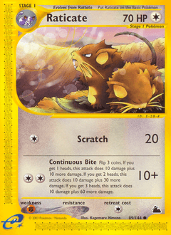 Raticate Skyridge card
