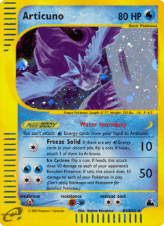 Articuno Skyridge card