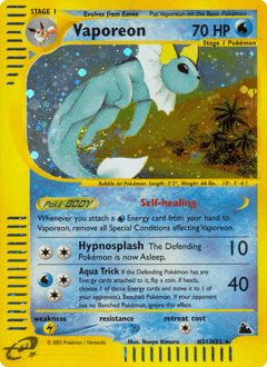 Vaporeon ★ Skyridge card