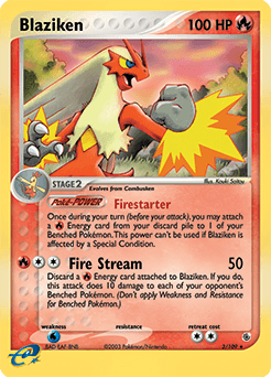 Blaziken Ruby & Sapphire card