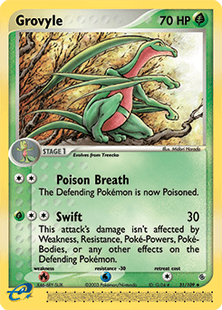 Grovyle Ruby & Sapphire card
