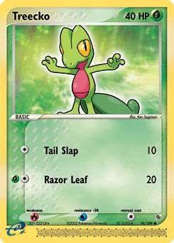 Treecko ★ Ruby & Sapphire card