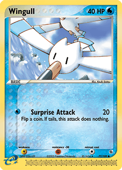 Wingull Ruby & Sapphire card