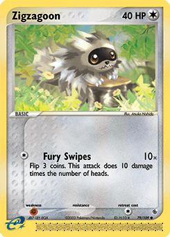 Zigzagoon Ruby & Sapphire card