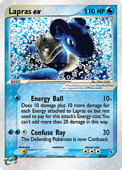 Lapras ex Ruby & Sapphire card