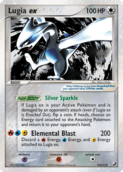 Lugia ex Unseen Forces card