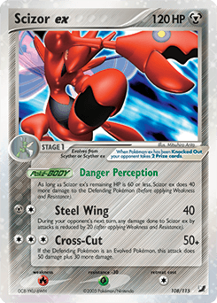 Scizor ex Unseen Forces card