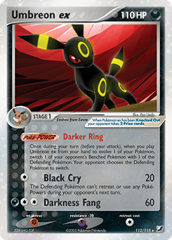 Umbreon ex Unseen Forces card