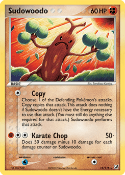Sudowoodo Unseen Forces card
