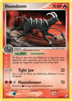 Houndoom Unseen Forces card
