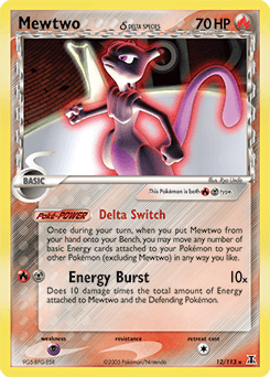 Mewtwo δ Delta Species card