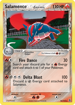 Salamence Delta Species card