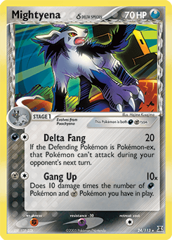 Mightyena Delta Species card