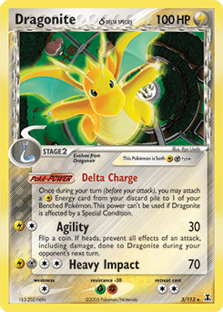 Dragonite Delta Species card