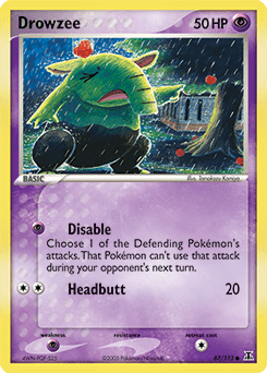 Drowzee Delta Species card
