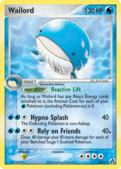 Wailord Legend Maker card