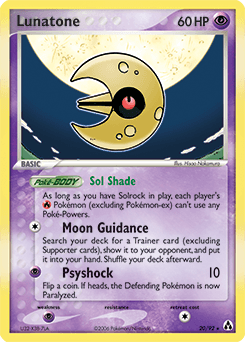 Lunatone Legend Maker card