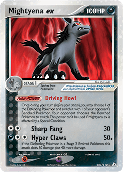 2006 Holon Phantoms Mightyena ex #101