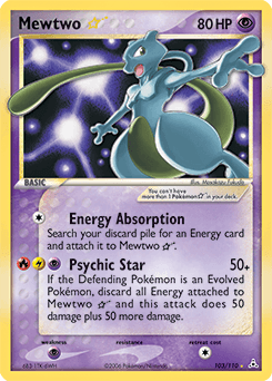 Mewtwo ★ Holon Phantoms card