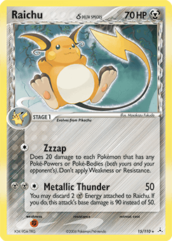 Raichu Holon Phantoms card